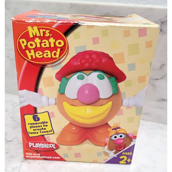 Vintage Mrs. Potato Head Toy by Playskool 2006 Complete 6 Pieces - Picture 1 of 4